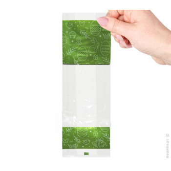 saco cristal pascoa verde 8x4x24