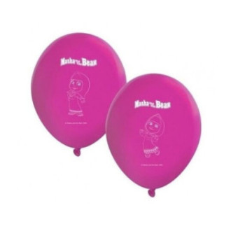 8 Balões Latex Masha e o Urso