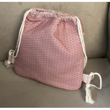 Michola Coelho tecido rosa