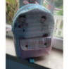 Mochila em tecido menta e rosa