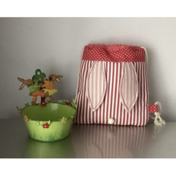 Mochila Coelho em tons vermelho