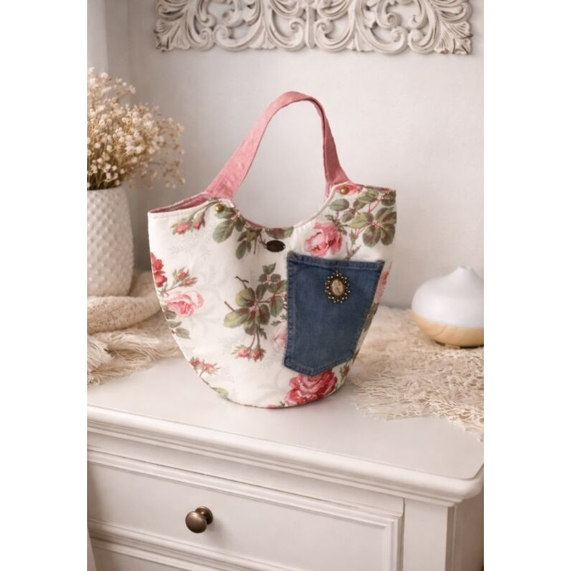 Mala tecido floral