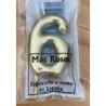 Vela 6cm N6 Dourado