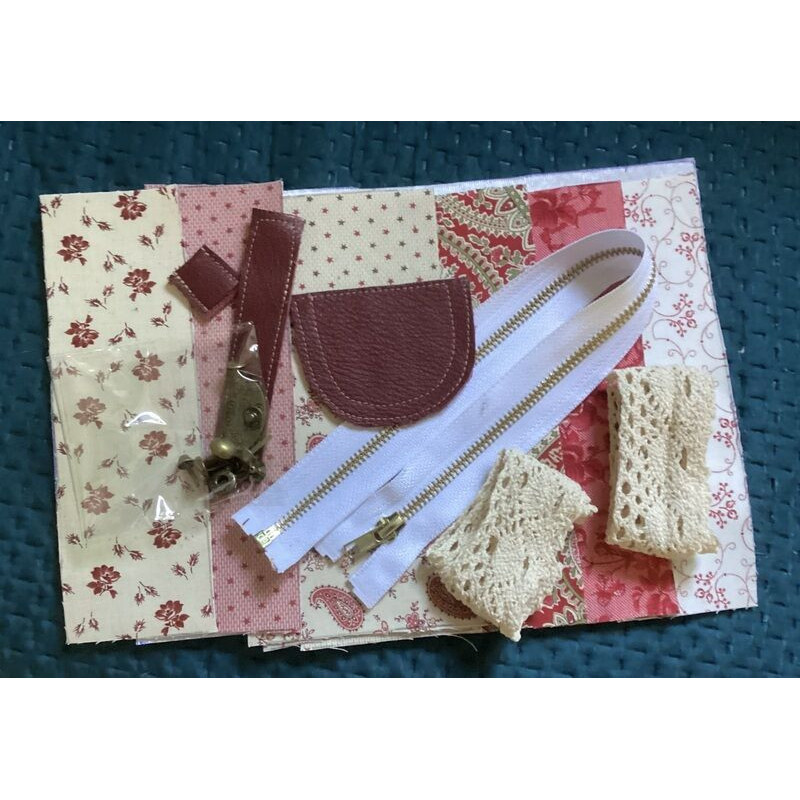 Kit bolsa tons bordô