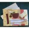 Kit bolsa amarelo e vermelho