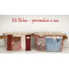 Kit bolsa verde e creme