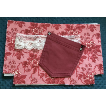 Kit bolsa tons bordô