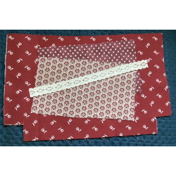Kit bolsa tons bordô
