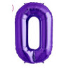 Balão Foil 34 Nº 0 Roxo