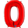 Balão Foil Nº 0 Vermelho