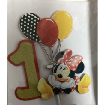 Cake Topper - Minnie vermelho 1