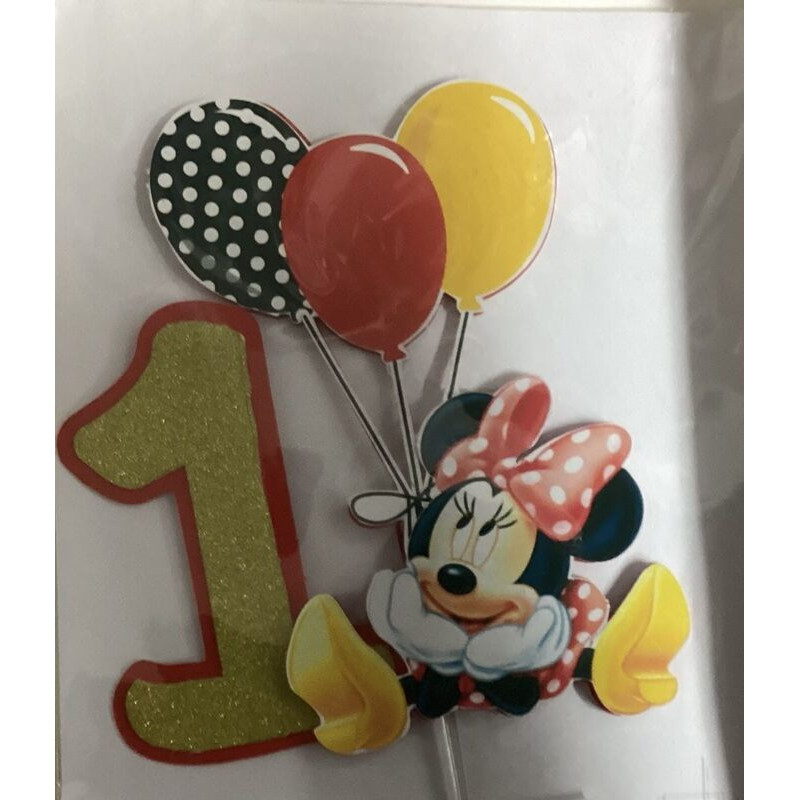 Cake Topper - Minnie vermelho 1