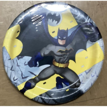 8 Pratos 23cm Batman
