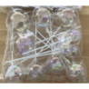 12 bolas decorativas transparentes