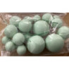 18 bolas decorativas verde menta