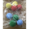 8 bolas decorativas 2,5cm coloridas