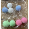 8 bolas decorativas 2,5cm coloridas