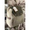 Mochila de tecido tons verde