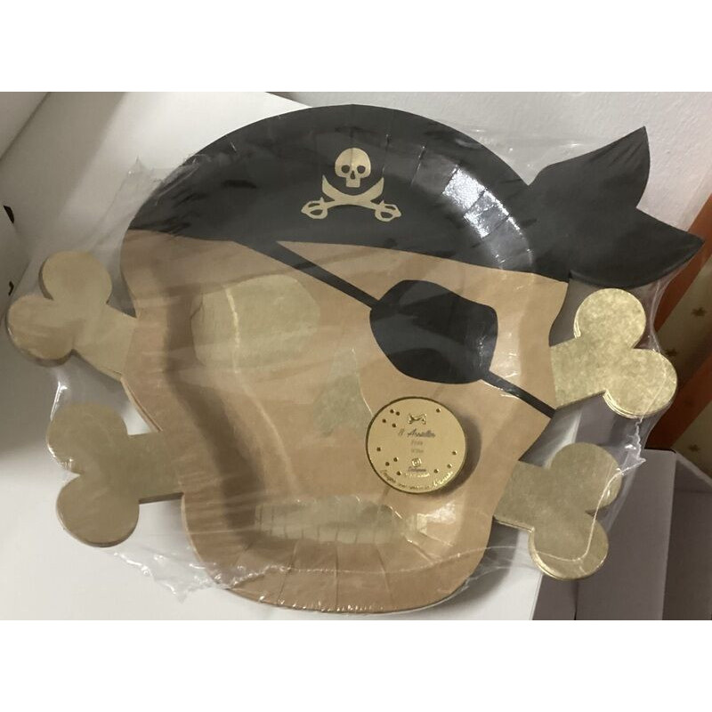 8 Pratos Piratas - 26x33cm