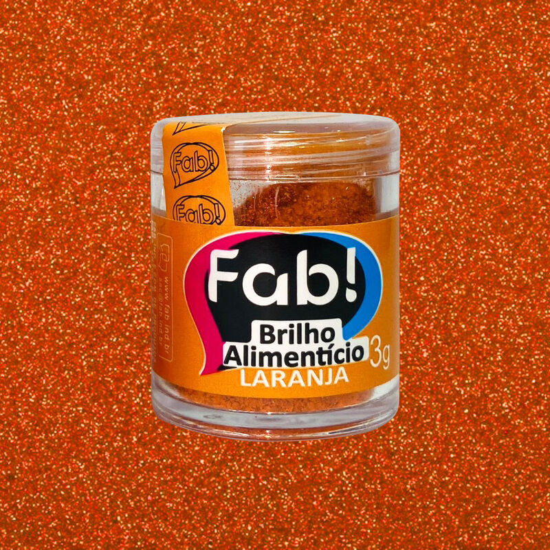 corante em pó brilhante laranja 3gr
