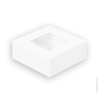 caixa de cartolina com janela 28x28x9.5