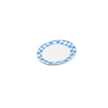 Pratos papel 28 cm Xadrez Azul