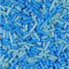 granulado Azul e azul turquesa brilhante
