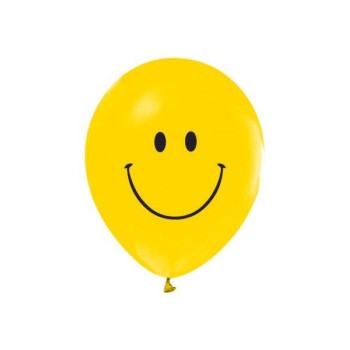 5 balões latex Gemar 13” smile