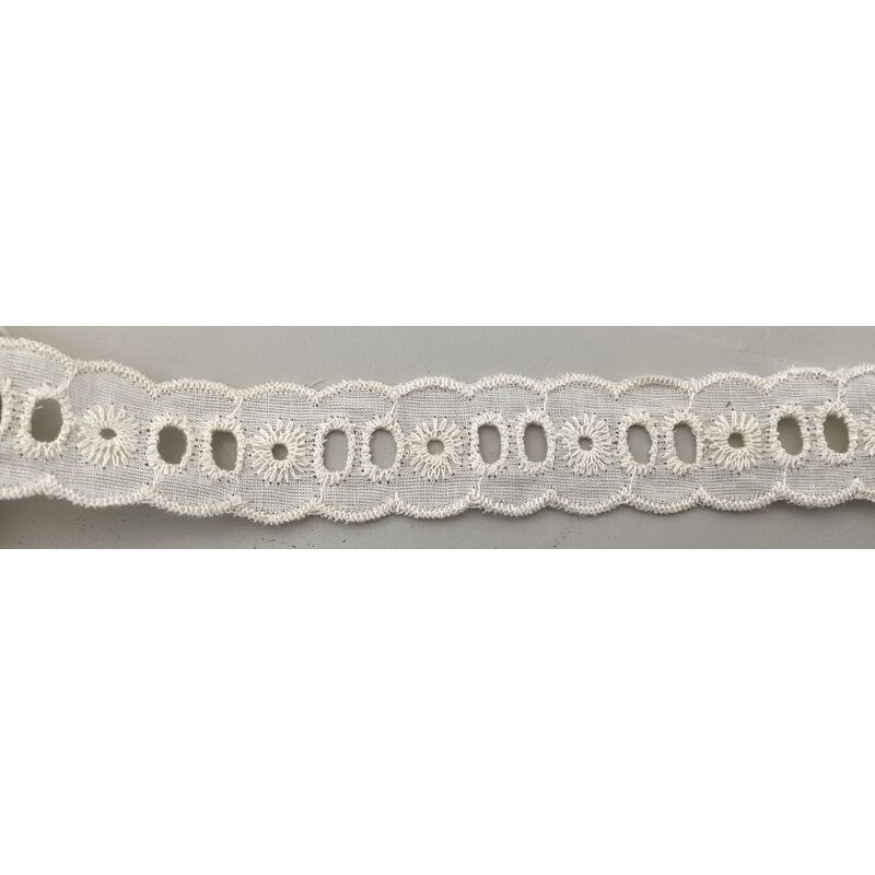 Renda creme 3m x 2,5cm
