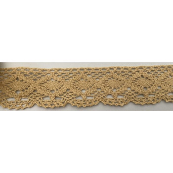 Renda amarelo ocre 2mx3,5cm