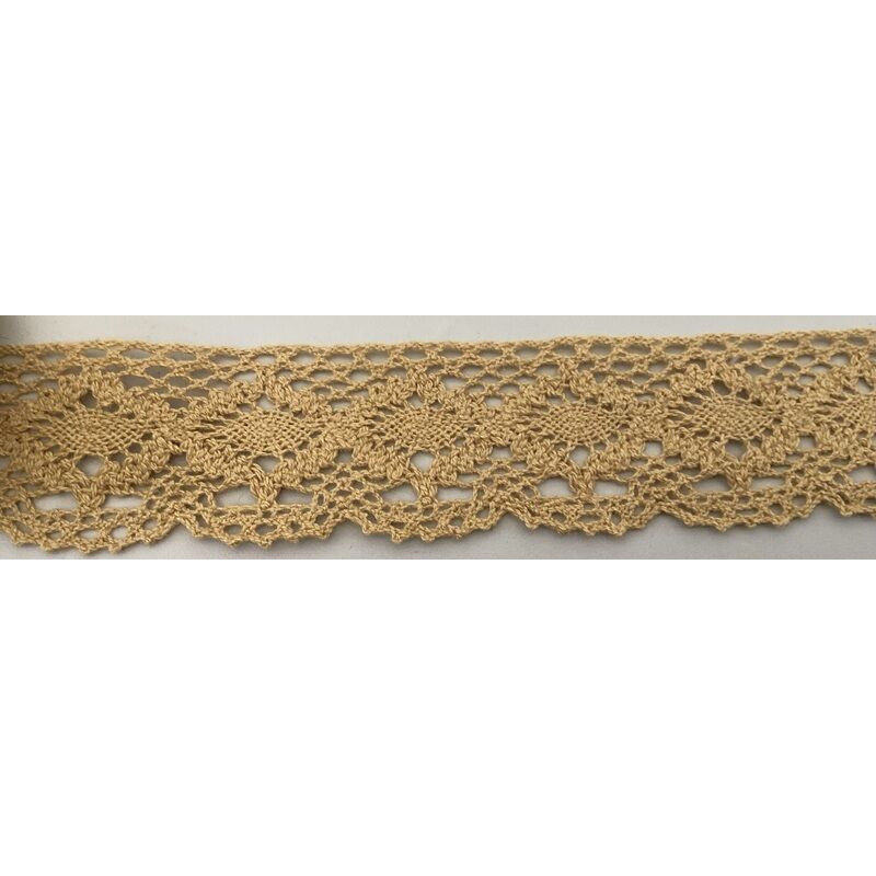 Renda amarelo ocre 2mx3,5cm