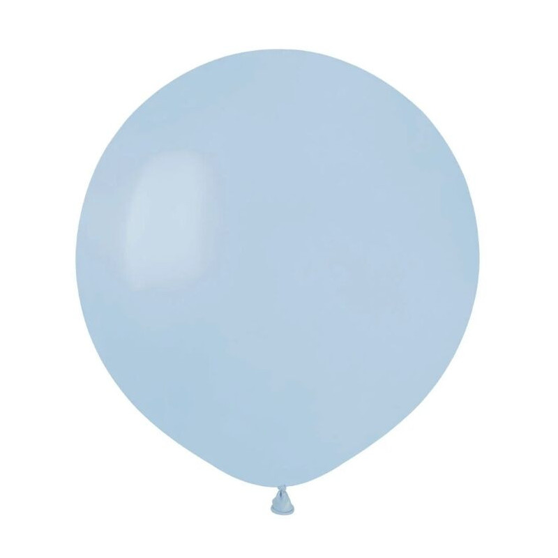 5 Balões de Latex Gemar 19" Powder Blue - Azul