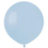 5 Balões de Latex Gemar 19" Powder Blue - Azul