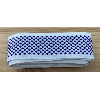 Fita com padrão branco e azul 3mx4cm