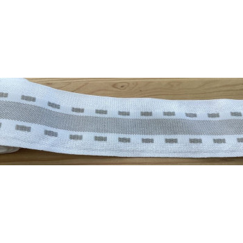 Fita com padrão tons branco e beje 3mx4cm