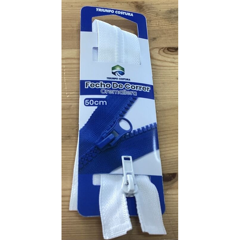 Fecho branco 50 cm
