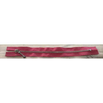 Fecho metal vermelho 20cm