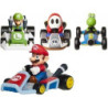 Super Mário - Mini Kart Racers 6 cm - Yoshi - Mario - Luigi - Shy Guy Maskache