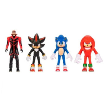 Sonic - Figuras 7cm - Ivo Robotnik - Sonic - Knuckles - Shadow