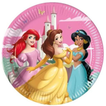 8 Pratos 20cm Princesas Create Your World