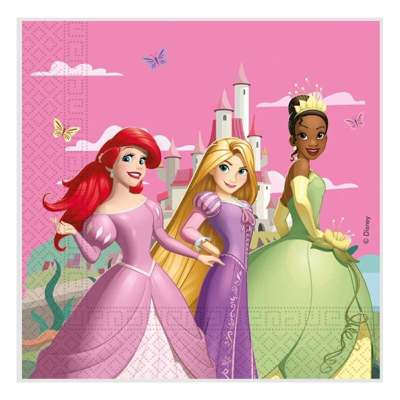 20 Guardanapos 33x33cm Princesas Create Your World
