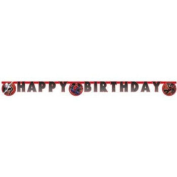 Banner Happy Birthday Homem Aranha World of Web