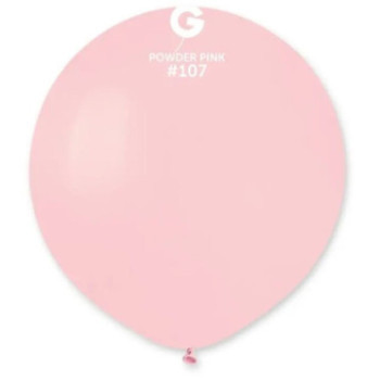 5 Balões de Latex Gemar 19" Powder Pink - Rosa