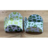 25 formas de papel flores verdes