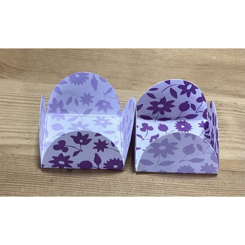 25 formas de papel flores lilás