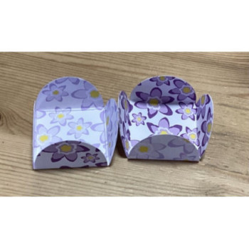 25 formas de papel flores lilás