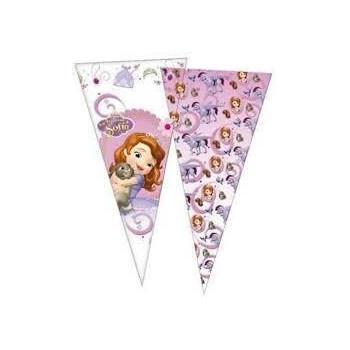 sacos cone para gomas/brindes princesa sofia