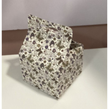 Caixa brio flores6 9x9x15,5cm