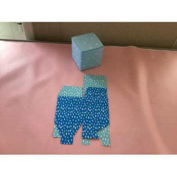 Cx para bolos/bolachas 8.8x8.5x8.5cm gotas