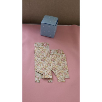 Cx para bolos/bolachas 8.8x8.5x8.5cm flores4